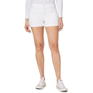 imageWallFlower Jeans Sassy Denim Shorts for Women HighRise Insta Soft Juniors Standard and Plus Sizes 0 to 24White