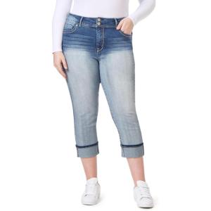 imageWallFlower Luscious Curvy 235 MidRise Cropped Jeans for Women Insta Stretch Denim Juniors JeansCamille