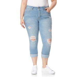 imageWallFlower Luscious Curvy 235 MidRise Cropped Jeans for Women Insta Stretch Denim Juniors JeansCina