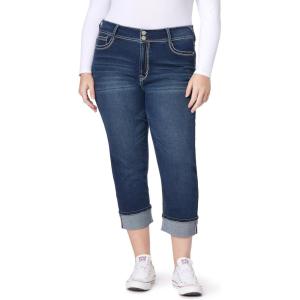imageWallFlower Luscious Curvy 235 MidRise Cropped Jeans for Women Insta Stretch Denim Juniors JeansEvan