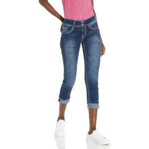 imageWallFlower Luscious Curvy 235 MidRise Cropped Jeans for Women Insta Stretch Denim Juniors JeansHeidi