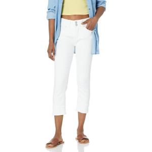 imageWallFlower Luscious Curvy 235 MidRise Cropped Jeans for Women Insta Stretch Denim Juniors JeansWhite