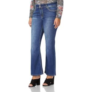 imageWallFlower Luscious Curvy Bootcut Jeans for Women MidRise Insta Stretch Denim Size Inclusive Juniors Jeans Sizes 0 to 24Addison
