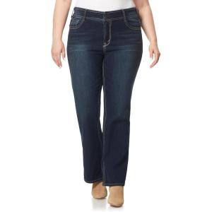imageWallFlower Luscious Curvy Bootcut Jeans for Women MidRise Insta Stretch Denim Size Inclusive Juniors Jeans Sizes 0 to 24Betsy