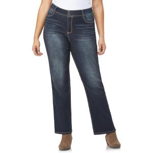 imageWallFlower Luscious Curvy Bootcut Jeans for Women MidRise Insta Stretch Denim Size Inclusive Juniors Jeans Sizes 0 to 24Betsy Pure