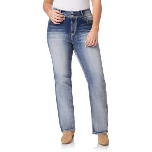 imageWallFlower Luscious Curvy Bootcut Jeans for Women MidRise Insta Stretch Denim Size Inclusive Juniors Jeans Sizes 0 to 24Camille