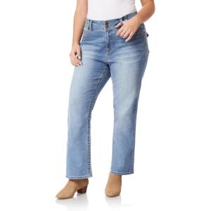 imageWallFlower Luscious Curvy Bootcut Jeans for Women MidRise Insta Stretch Denim Size Inclusive Juniors Jeans Sizes 0 to 24Cypress