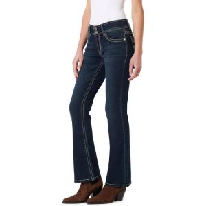 imageWallFlower Luscious Curvy Bootcut Jeans for Women MidRise Insta Stretch Denim Size Inclusive Juniors Jeans Sizes 0 to 24Evan