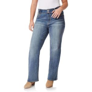 imageWallFlower Luscious Curvy Bootcut Jeans for Women MidRise Insta Stretch Denim Size Inclusive Juniors Jeans Sizes 0 to 24Galaxy