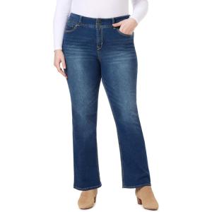 imageWallFlower Luscious Curvy Bootcut Jeans for Women MidRise Insta Stretch Denim Size Inclusive Juniors Jeans Sizes 0 to 24Magic