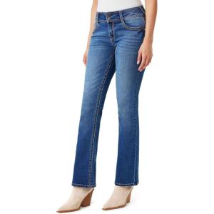 imageWallFlower Luscious Curvy Bootcut Jeans for Women MidRise Insta Stretch Denim Size Inclusive Juniors Jeans Sizes 0 to 24Paradise