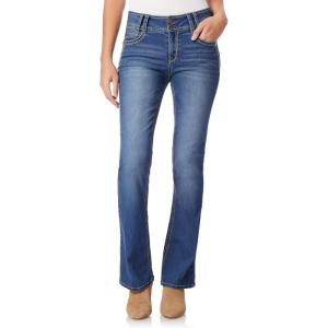 imageWallFlower Luscious Curvy Bootcut Jeans for Women MidRise Insta Stretch Denim Size Inclusive Juniors Jeans Sizes 0 to 24Trixie