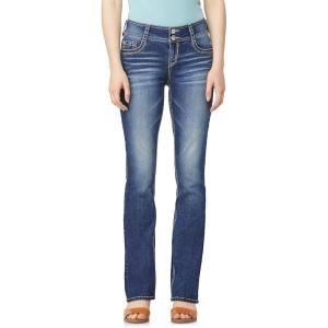 imageWallFlower Luscious Curvy Bootcut Jeans for Women MidRise Insta Stretch Denim Size Inclusive Juniors Jeans Sizes 0 to 24Twinkle