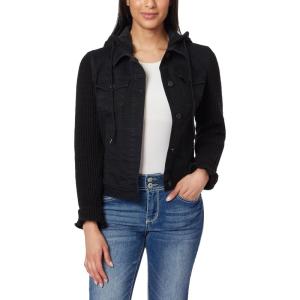 imageWallFlower Womens Dreamer Denim Jackets Juniors Standard and PlusBlack