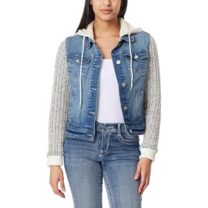 imageWallFlower Womens Dreamer Denim Jackets Juniors Standard and PlusTeresa