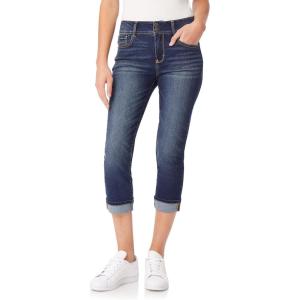 imageWallFlower Womens Flirty Curvy Crop Jeans High Rise Insta Stretch Denim 235Inch Inseam Sizes 0  24Alani