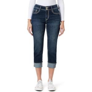 imageWallFlower Womens Flirty Curvy Crop Jeans High Rise Insta Stretch Denim 235Inch Inseam Sizes 0  24Evan