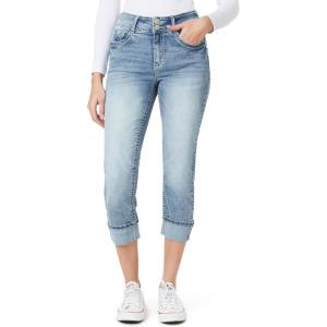 imageWallFlower Womens Flirty Curvy Crop Jeans High Rise Insta Stretch Denim 235Inch Inseam Sizes 0  24Grace