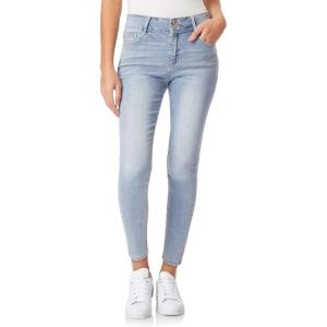 imageWallFlower Womens Flirty Curvy Skinny High Rise Insta Stretch Juniors Jeans Standard and PlusUnion
