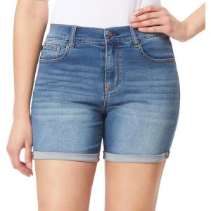 imageWallFlower Womens Irresistible Denim Shorts HighRise Insta Soft Juniors Standard and PlusHolly