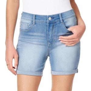 imageWallFlower Womens Irresistible Denim Shorts HighRise Insta Soft Juniors Standard and PlusMel