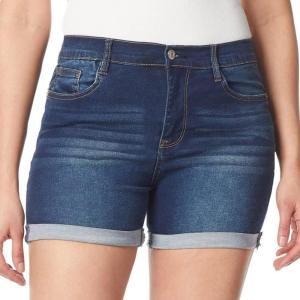 imageWallFlower Womens Irresistible Denim Shorts HighRise Insta Soft Juniors Standard and PlusRiverton