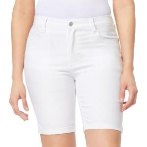 imageWallFlower Womens Irresistible Denim Shorts HighRise Insta Soft Juniors Standard and PlusWhite