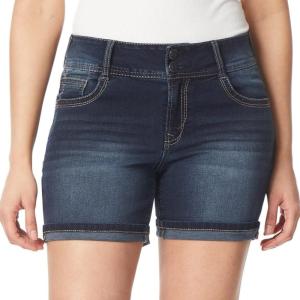 imageWallFlower Womens Luscious Curvy MidRise Denim Insta Stretch Juniors 3quot 5quot Shorts ampamp 9quot Bermuda Sizes 0 to 24Betsy Midi
