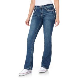 imageWallFlower Womens Size Legendary Bootcut MidRise Insta Stretch Juniors Jeans Standard and PlusKaty