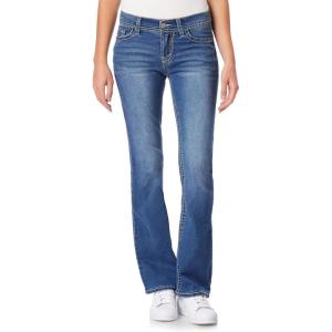 imageWallFlower Womens Size Legendary Bootcut MidRise Insta Stretch Juniors Jeans Standard and PlusKeller Pure