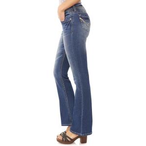 imageWallFlower Womens Size Legendary Bootcut MidRise Insta Stretch Juniors Jeans Standard and PlusKristen