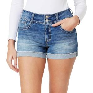 imageWallFlower Womens Standard and Plus Luscious Curvy 9inch MidRise Bermuda Shorts3 Bella Bling Short