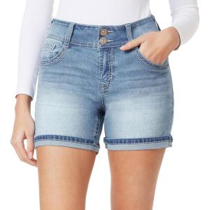 imageWallFlower Womens Standard and Plus Luscious Curvy 9inch MidRise Bermuda Shorts5 Elle Midi