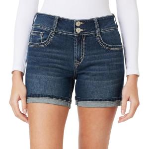 imageWallFlower Womens Standard and Plus Luscious Curvy 9inch MidRise Bermuda Shorts5 Evan Midi