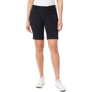 imageWallFlower Womens Standard and Plus Luscious Curvy 9inch MidRise Bermuda Shorts9 Black Bermuda