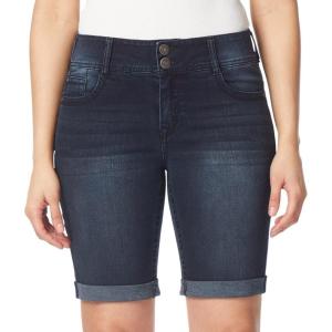 imageWallFlower Womens Standard and Plus Luscious Curvy 9inch MidRise Bermuda Shorts9 Blackberry Bermuda