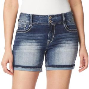 imageWallFlower Womens Standard and Plus Luscious Curvy 9inch MidRise Bermuda ShortsCamille Midi