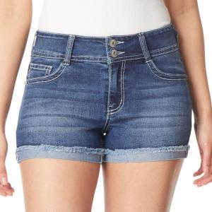 imageWallFlower Womens Standard and Plus Luscious Curvy 9inch MidRise Bermuda ShortsCedar Bling Short