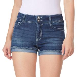 imageWallFlower Womens Standard and Plus Luscious Curvy 9inch MidRise Bermuda ShortsClarke Bling Short