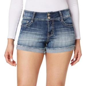 imageWallFlower Womens Standard and Plus Luscious Curvy 9inch MidRise Bermuda ShortsGalaxy Bling Short