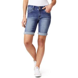 imageWallFlower Womens Ultra Denim Bermuda Shorts 9quot MidRise Insta Soft Juniors Available in Plus SizesKeely