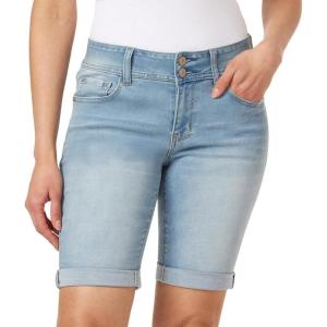 imageWallFlower Womens Ultra Denim Bermuda Shorts 9quot MidRise Insta Soft Juniors Available in Plus SizesMarlow