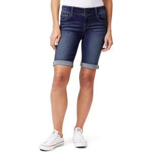 imageWallFlower Womens Ultra Denim Bermuda Shorts 9quot MidRise Insta Soft Juniors Available in Plus SizesParis