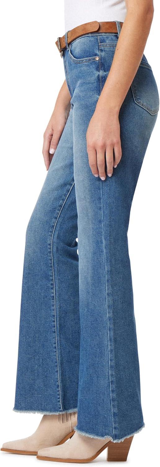 imageWallFlower Fearless Curvy HighRise Flared Jeans for Women Belted Insta Vintage Stretch Juniors DenimRelle