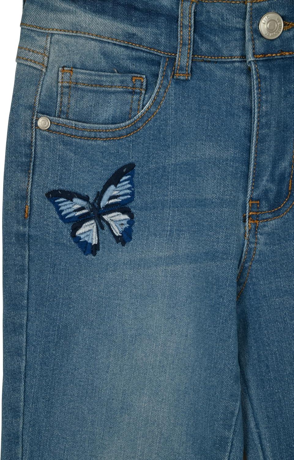 imageWallFlower Girls Jeans for Kids  5 Pocket Denim Pants for GirlsFlower Flare