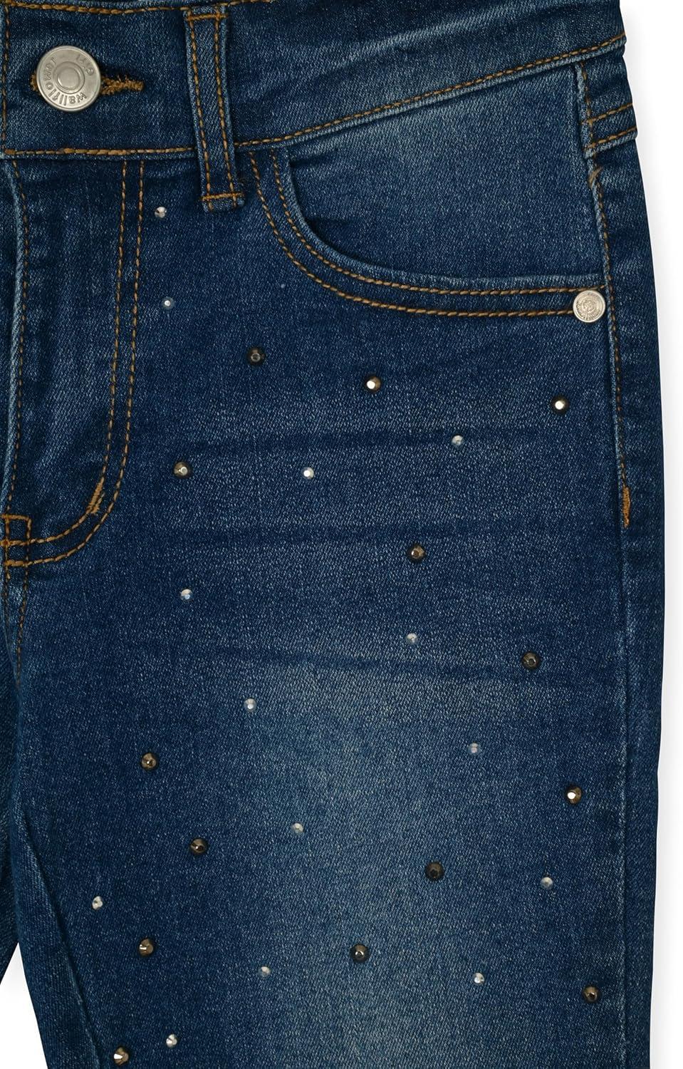 imageWallFlower Girls Jeans for Kids  5 Pocket Denim Pants for GirlsRhinestone Flare