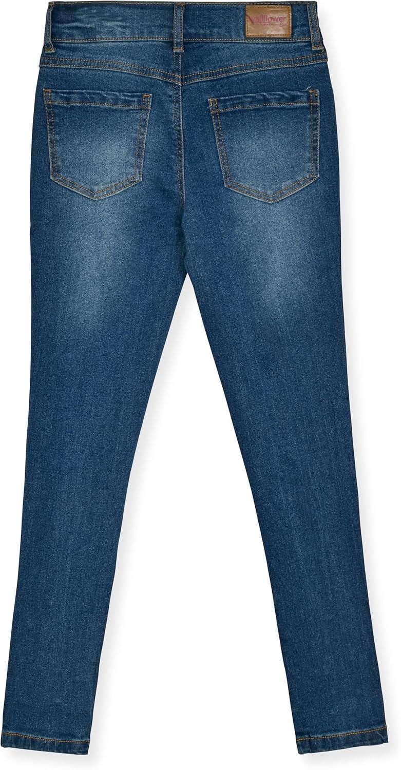 imageWallFlower Girls Jeans for Kids  5 Pocket Denim Pants for GirlsRhinestone Flare