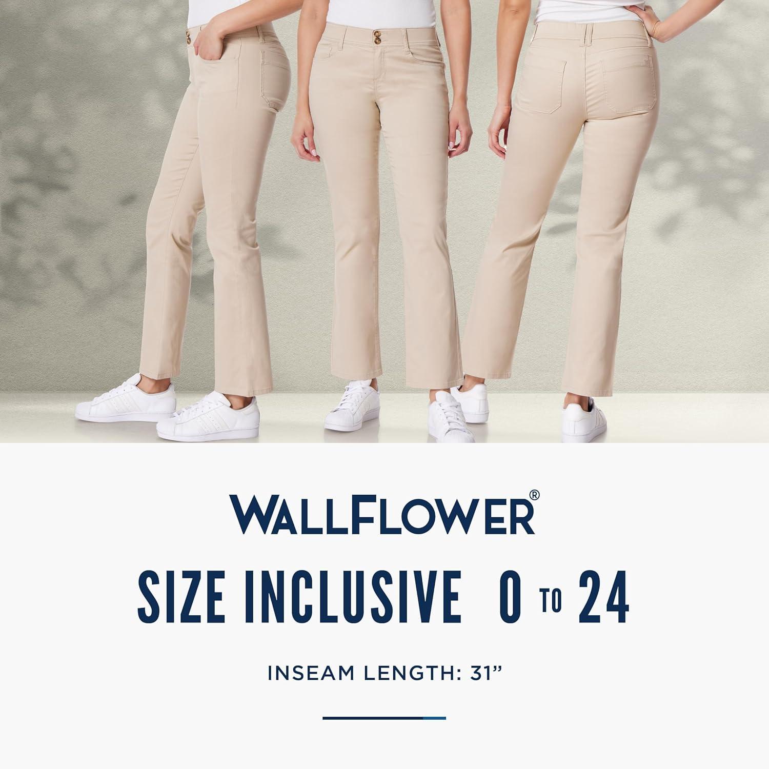 imageWallFlower Jeans for Women Luscious Curvy Uniform Bootcut MidRise Juniors PantsBlack