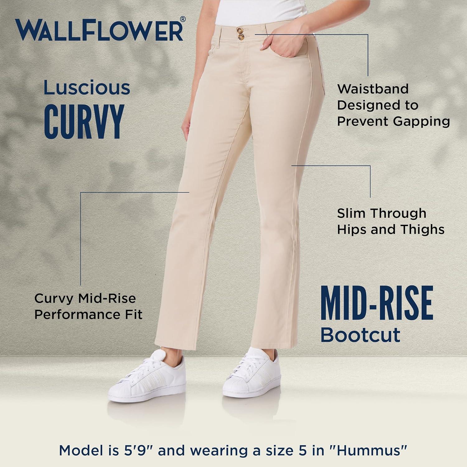 imageWallFlower Jeans for Women Luscious Curvy Uniform Bootcut MidRise Juniors PantsBlack