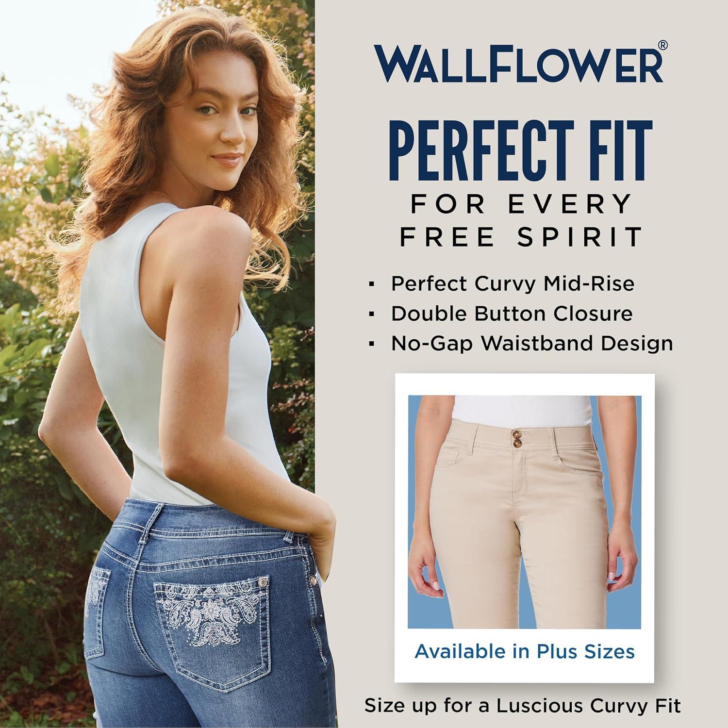 imageWallFlower Jeans for Women Luscious Curvy Uniform Bootcut MidRise Juniors PantsHummus